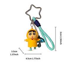 蜡笔小新经典款腕带夹 - 可爱又值得收藏的腕带夹，展现了蜡笔小新最具标志性的造型！这些多功能腕带夹可用于装饰背包、铅笔盒、钥匙扣，或作为趣味包袋挂饰。采用耐用材料制成，无论您走到哪里，都能完美展现您对这个淘气角色的喜爱！ - 藍色 - 查看 6