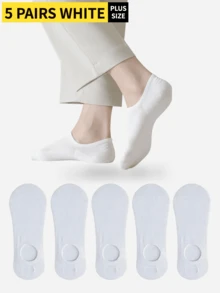 5 Pairs Unisex Invisible Socks, Casual Thin Boat Socks, Suitable For Summer Wear, Slightly Small Size
