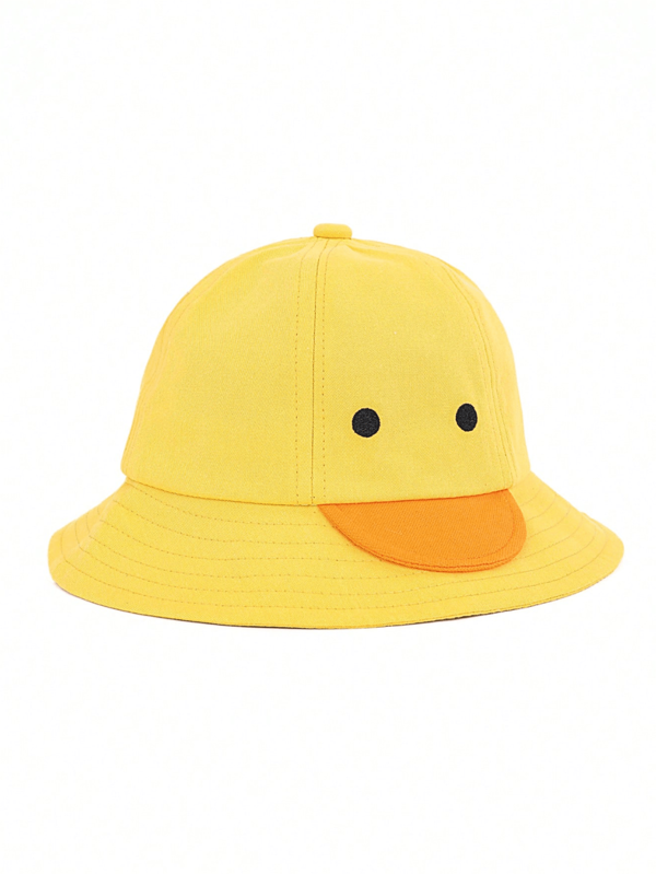 1 stuk kinderemmerhoedje, schattig geel eendenemmerhoedje, geschikt voor jongens en meisjes om te dragen in het dagelijks leven, op vakantie en bij uitstapjes naar de kleuterschool.