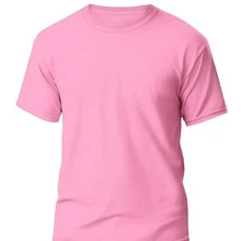 KIT 3 Basic Plain Men's T-Shirts 100% Cotton 30.1 - Baby Blue + Baby Pink + Pink - View 4