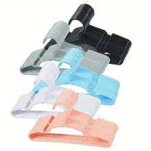 10/20pcs Plastic Hangers - Closet Hangers, Grey, Pink, Green, White, Blue, Black, Small Size Hangers, Suitable For Shirts, Dresses, Clothing Storage Organization, Hangers, Fashionable Hanger Design, Sturdy Hanger Design