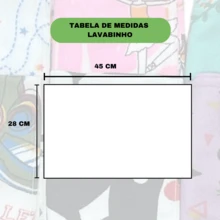 Kit Of 10 Men's And Children's School Hand Towels, Mouth And Hand Designs, 28x45cm - 藍色 - 查看 4