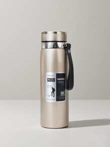 1升/33.81盎司保温水瓶，保温/保冷，适用于水、茶、咖啡，真空不锈钢材质，也可作水杯使用，开学季必备