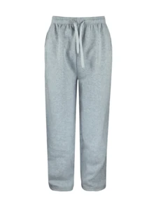 Pantalones deportivos unisex de polar para hombre - Gris Claro - Ver 1