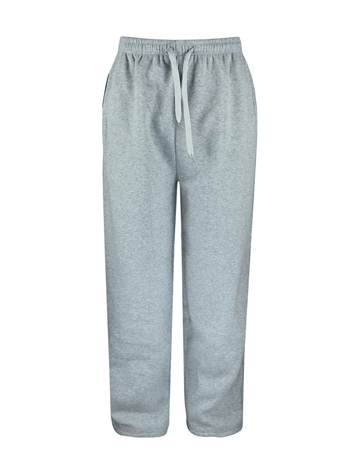 Pantalones deportivos unisex de polar para hombre - Gris Claro - Ver 1