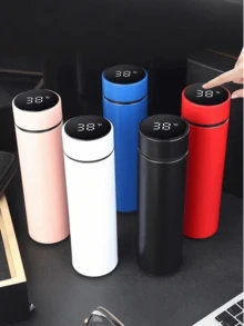 1pc Stainless Steel Vacuum Insulated Coffee Mug, Portable Vacuum Cup, Minimalist Business Gift Cup, Suitable For Tea And Drinks, Suitable For Couples, Intimate Gift, Suitable For Anniversary, Wedding, Holiday, Back To School, Christmas Gift - Light Yellow - View 4
