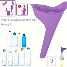 3 Colors Optional, Women's Portable Silicone Urinal, Women's Standing Urinal, Suitable For Outdoor Travel Camping, Hotel Toilet, Public Toilet, With Storage Box, Leak-Proof Silicone Funnel, Travel Essential - Multicolor - View 9