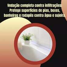 Waterproof Kitchen And Bathroom Adhesive Sealing Tape For Grout And Trim - 3條白絲帶 - 查看 2