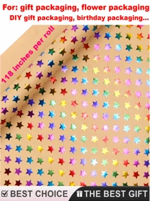 118,11 x 17 Zoll pro Rolle, hochwertiges Geschenkpapier, Geburtstagsgeschenkpapier