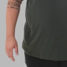 Men's Plus Size Astronaut Moon T-Shirt - xanh quân đội - Xem 4