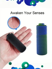 1 件迷你减压玩具，3D 打印尖刺手柄，缓解焦虑的益智玩具，送给成人的独特礼物 - 彩色 - 查看 6