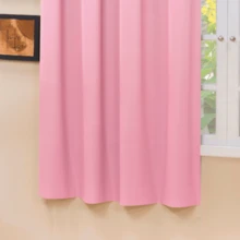 Cortina Cozinha Corta Luz Blackout/Blecaute 2,20 X 1,30 Varias Cores - Rosa Bebê - Visão 3