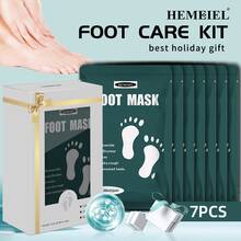 HEMEIEL 1/3/5/7 双装保湿足膜，适用于干燥、老化、皲裂的足部，保湿滋养足膜，男女通用，柔嫩足部护理，圣诞礼物 - 墨綠色 - 查看 9