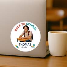 60pc Custom Transparent Waterproof Name Labels For School Supplies, Personalized Stickers For Water Bottles, Lunch Boxes, Daycare, Camp, Sports Activities, Personal Items, Durable And Long-Lasting, Make Belongings Easily Identifiable