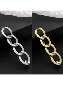 3pcs Versatile Brooch Style Waist Cincher, Adjustable Metal Waist Reducer For Pants, Jeans, Fashionable Waist Clip, No Sewing Needed, Detachable Waist Snaps, Prevent Exposure, Apply To Coats, Dresses, Cuffs Tightener