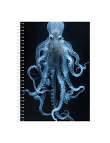 Notebook 1 Subject 80 Sheets Blue Octopus - Unitalla - Ver 1