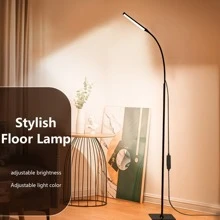 Yogle 1 pezzo Lampada da terra a LED regolabile, Lampada da tavolo a LED con collo di cigno regolabile per soggiorno, Lampada da terra portatile e staccabile con USB, Lampada da lettura dimmerabile per gli occhi, Lampada da terra per ambiente per soggiorno, studio, camera da letto