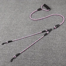 1pc Pet Wavy Dual-Ended Leash, Detachable And -Free, Suitable For Walking Two Dogs Simultaneously