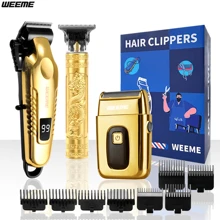 WEEME WEEME 3pcs/2pcs/1pc Men's Hair Trimmer Kit – T-Blade Liner, Beard Groomer & Clipper – Sharp, Cordless, USB Rechargeable, Multi-Machine Set For Home Or Travel – Perfect Gift For Men On Father's Day, Christmas, Or Daily Grooming Use