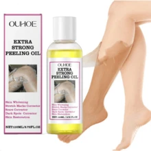 1pcs/2pcs Exfoliator Oil,Yellow Peeling Oil,Rejuvenating And Beautifying The Skin, Deep Cleansing And Removing Dead Skin,Nourish The Body,Body And Facial Care Oil - Màu vàng - Xem 3