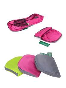 Foldable Nylon Travel Backpack - 紅玫瑰 - 查看 2