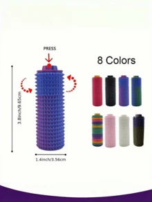 1 件迷你减压玩具，3D 打印尖刺手柄，缓解焦虑的益智玩具，送给成人的独特礼物 - 彩色 - 查看 3