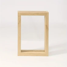 1 件木质双面透明相框，桌面展示，加厚高清亚克力透明面板，适合存放照片、植物标本，浅木色和胡桃木色新款桌面装饰框架 - 彩色 - 查看 19