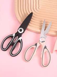 1 pieza Tijeras de cocina personalizadas y grabadas, cizallas multiusos de acero inoxidable de uso pesado - Multicolor - Ver 3