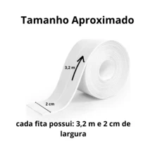 Waterproof Kitchen And Bathroom Adhesive Sealing Tape For Grout And Trim - 1條白絲帶 - 查看 9