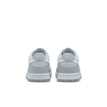 Nike Giày thể thao Dunk Low dành cho bé trai, chất liệu da bạch kim nguyên chất, bền bỉ, thiết kế mang tính biểu tượng DH9765-001 - Xám/Bạch kim nguyên chất/Trắng/Xám sói - Xem 3