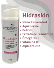 Creme Hidraskin Iluminador Clareador Despigmentante Facial Biodermis - Branco - Visão 2