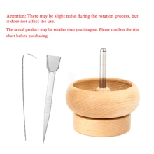 一款用于珠宝首饰生产的串珠机，配备1个珠宝棒铲或1个珠宝专用镊子带铲，方便旋转木粘土串珠机，用于制作腰围、手链、项链等串珠产品