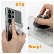 حامل هاتف مغناطيسي من سبيكة الألومنيوم، متوافق مع MagSafe، حامل هاتف مغناطيسي لهواتف آيفون 17/16/15/14/13/12، يتضمن حلقة محول MagSafe - متعدد الألوان - مشاهدة 8