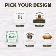 20/50/100pcs Personalized Napkins, 3-Ply Custom Napkins For Table Decorations, Disposable Beverage Dessert Napkins For Oktoberfest Party, Family Day, Perfect For Oktoberfest Party Decor, Custom Event Napkins - White - View 3