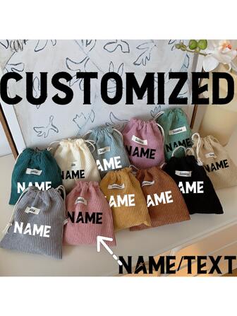 One-Piece Custom, Custom Name, Jewelry Storage Bag, Wallet, Compact MINI, Fashionable, Lightweight, Storage Of Debris, Dustproof, Protective Cover, Velvet, Tie-Pocket, Print, Niche, Unique, Individual,Chic Autumn,All-Purpose,Large Capacity,Versatile,Multifunction,Colorful,Cute,Adorable,Contracted,Funny,Kawaii,Y2K,Minimalist,Commuting,Business Casual,Basics,Custom,Personalized,Unique,Customized,Ideal Gifts For Him,Ideal Gifts For Her,Her,Family,Friends,Girlfriend,For Anniversaries,For Birthdays,For Holiday/ Vacation,For Outdoors/Outings/Travel/Hiking/Stadium/Sports/Climbing,For Business/Commute/Work/Office,Customized Luggage & Travel Gear, Urban Chill