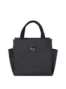 Bolsa Térmica Feminina Grande para Marmita e Passeio - Cinza - Visão 7