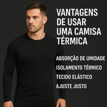 Black Thermal T-Shirt Long Sleeve Second Skin UV Protection 50 Grêmio - 寶藍色 - 查看 4