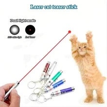 1pc/2pcs/3pcs Laser Pointer Cat Toys Pen, Portable, Pet Training And Cat Interactive Toys, Mini Aluminum Alloy Laser Cat Teaser, White LED + Infrared Dual Function Flashlight, Pet Cat Laser Pointer