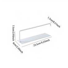 1pc Hanging Paper Towel Holder, Kitchen Cabinet Cupboard Under Shelf Storage Paper Towel Roll Holder Dispenser, Free Punching Wrought Iron Napkins Plastic Wrap Rag Cling Film Storage Rack, Home Kitchen Supplies - Multicolor - View 15