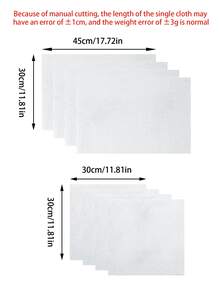 2 piezas de tela de punto de cruz blanco de 14 ct, 30 cm x 30 cm / 30 cm x 45 cm, adecuado para la práctica de punto de cruz