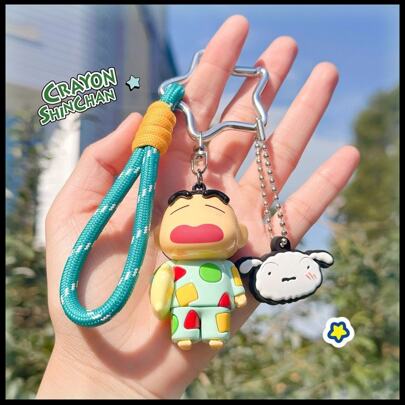 Clips de pulsera con el estilo clásico de Crayon Shin-Chan - ¡Clips coleccionables adorables que presentan los looks talla grande icónicos de Shin-Chan! Estos versátiles clips se pueden usar para decorar mochilas, estuches de lápices, llaveros o como divertidos encantos de bolso. Hechos con materiales duraderos, son perfectos para mostrar tu amor por este personaje travieso dondequiera que vayas.