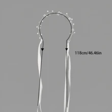 Tiara Nupcial com Pérolas - Faixa de Cabelo com Strass, Acessório de Cabelo Feminino para Casamento, Presente para Noiva e Dama de Honra