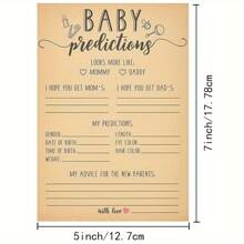 1套6张婴儿性别揭秘刮刮卡，适用于男孩或女孩性别揭秘游戏和派对活动。将这些预测卡添加到您的性别揭秘派对或迎婴派对游戏中，为您的朋友、家人和宾客打造一场趣味十足的活动。尺寸大小适中，方便宾客填写，也是准父母的理想纪念品。