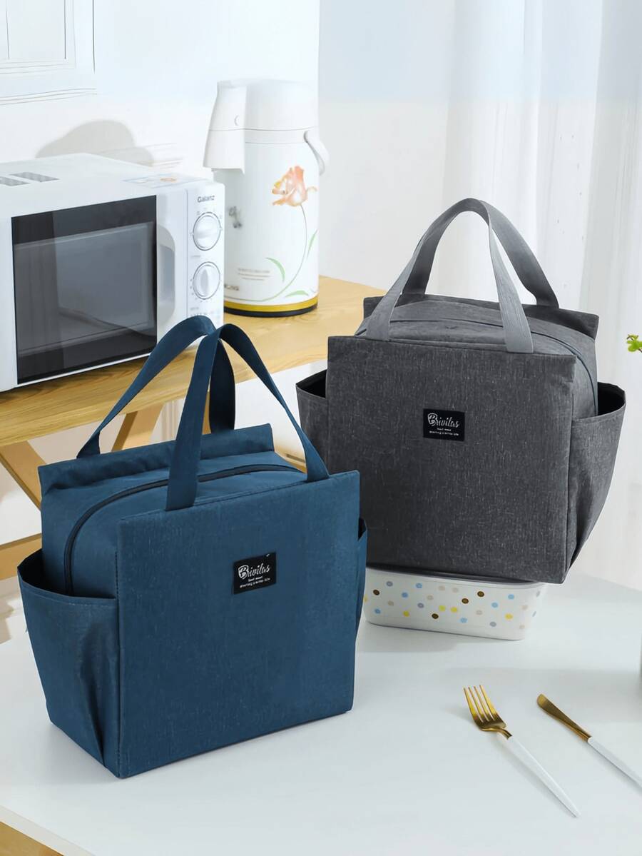 Large Women's Thermal Bag For Lunch And Going Out - 藍色 - 查看 1