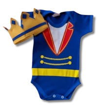 Pincipe para bebe do P ao G para mesversario - Azul Royal - Visão 3