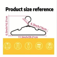 10/20pcs Plastic Hangers - Closet Hangers, Grey, Pink, Green, White, Blue, Black, Small Size Hangers, Suitable For Shirts, Dresses, Clothing Storage Organization, Hangers, Fashionable Hanger Design, Sturdy Hanger Design