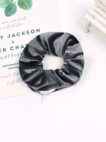 1pc Women's Solid Velvet Invisible Zipper Coin Purse Creative Fashion Hair Tie Suitable For Daily Use - Multicolor - View 11