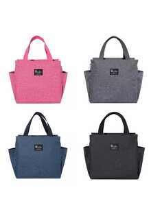 Bolsa Térmica Feminina Grande para Marmita e Passeio - Cor Aleatória - Visão 1