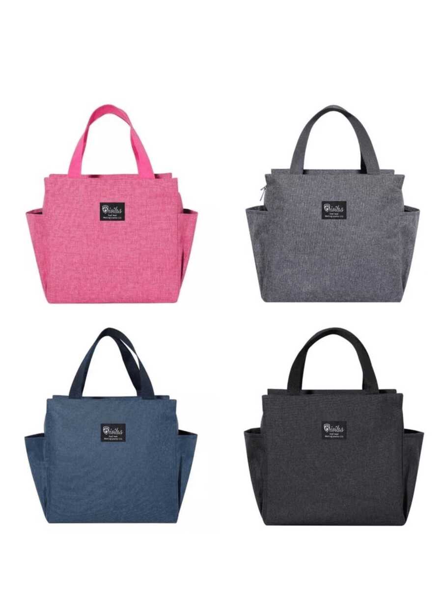 Bolsa Térmica Feminina Grande para Marmita e Passeio - Cor Aleatória - Visão 1