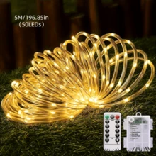 200/100/50 Lights Battery Box String Lights, Battery Powered LED String Lights With 8 Modes And Remote Control, Ideal For Patio, Camping, Tent, Pool, Garden, Fairy Lights For Halloween, Thanksgiving Decoration - 8 Modes - View 22